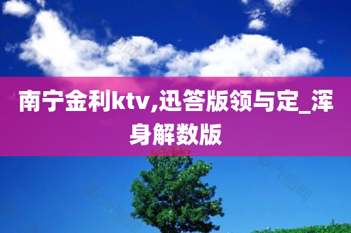 南宁金利ktv,迅答版领与定_浑身解数版