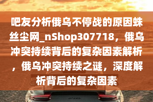 吧友分析俄乌不停战的原因蛛丝尘网_nShop307718，俄乌冲突持续背后的复杂因素解析，俄乌冲突持续之谜，深度解析背后的复杂因素